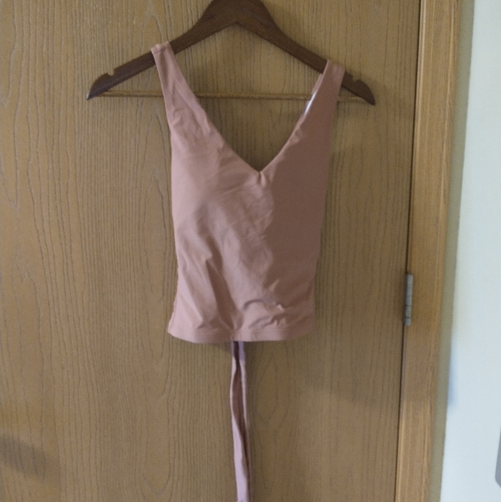 Geode Swimwear dusty rose tankini top, NWT size medium